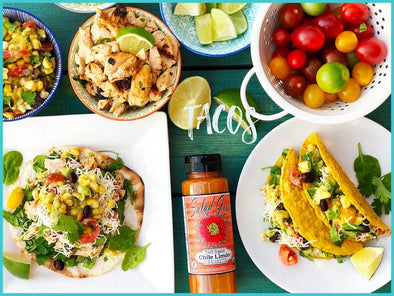 Tasty Tacos with Salad Girl Chili LImon