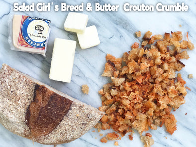 Toasted Sheet Pan Bread & Butter Crouton Crumble