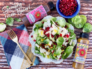 Pomegranate Brussels Sprouts Salad