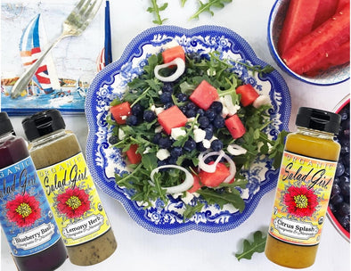 Blueberry, Feta, Watermelon Salad