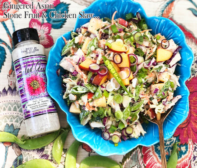 Asian Stone Fruit Chicken Slaw