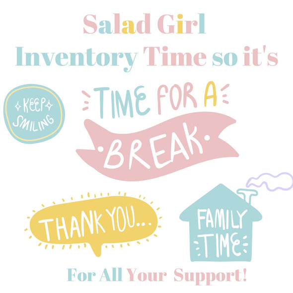 No Shipping March 6th-March 20th Inventory Break! Thank You:-)
