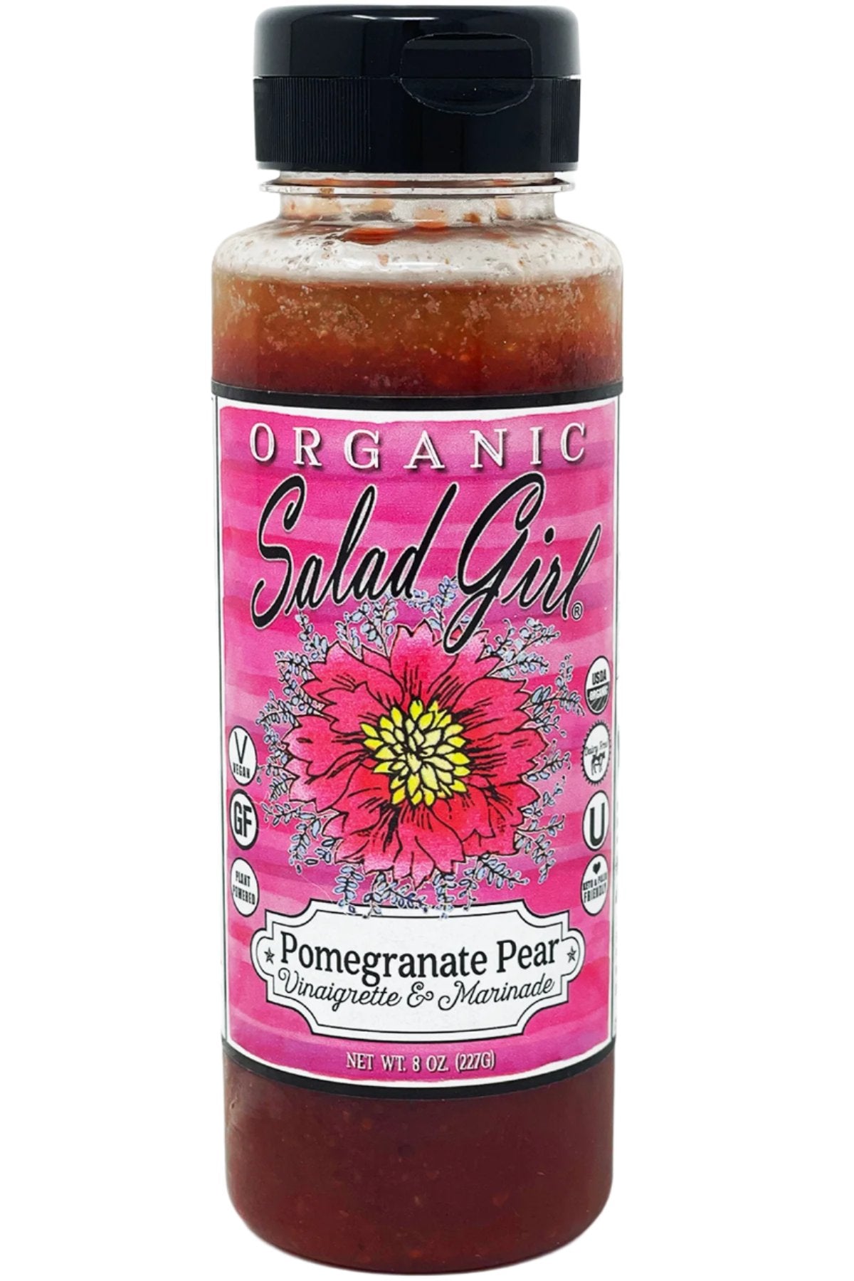 VEGAN Pomegranate Pear Organic Vinaigrette & Marinade Salad Girl Organics VEGAN Pomegranate Pear Organic Vinaigrette & Marinade Salad Girl Organics