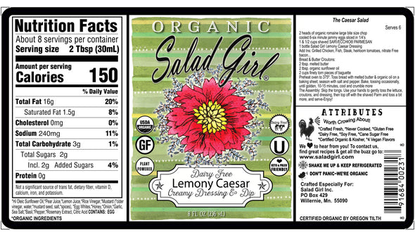 * Lemony Caesar Dressing & Dip