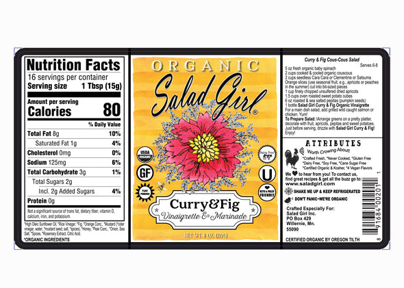 Curry & Fig Organic Vinaigrette & Marinade