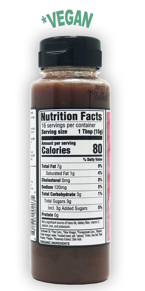 *Pomegranate Pear Organic Vinaigrette & Marinade